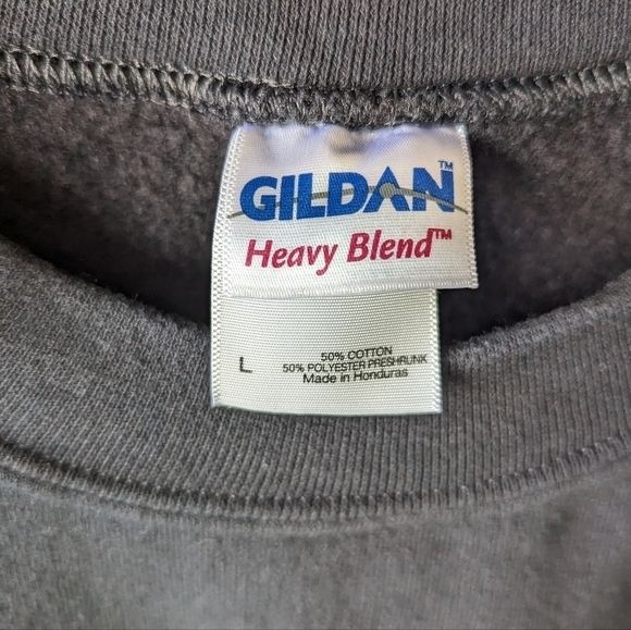 Vintage 90s Computer Whisperer Crew Neck Sweatshirt Black Unisex Large - Picture 3 of 6